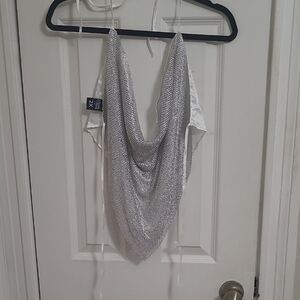 Silver Chainmail Crop Top